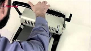 How To Use A Comb Binding Machine [upl. by Nosydam]