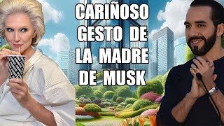 El cariñoso gesto de la madre de Elon Musk con Bukele del que está hablando todo el mundo [upl. by Nocaj]