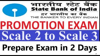 SBI Promotion Exam Scale 2 To Scale 3 Prepare Exam in 2 Days [upl. by Tory]