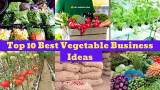 Top 10 Best Vegetable Business Ideas  Low Investment With High Profit [upl. by Eninnej]