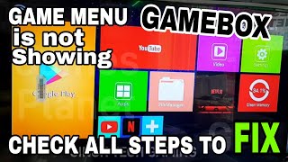 fix Gamebox Android Menu coming instead of Game Menu [upl. by Mariellen118]