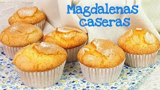 Magdalenas caseras  Receta fácil  Mi tarta preferida [upl. by Eentrok3]