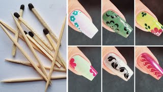 Top 10 Easy Nailart at Home  घर में उपलब्ध चीज से करें नेलआर्ट। naildesign nailart [upl. by Gillie]