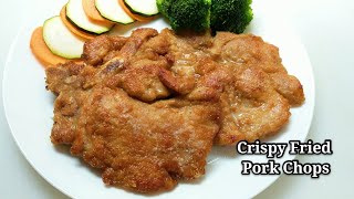 Crispy Fried Pork Chops Tenderizing technique香酥煎豬扒豬扒嫩滑的秘訣 [upl. by Gena]