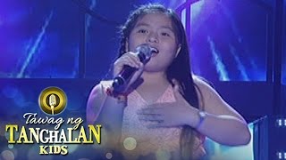 Tawag ng Tanghalan Kids Angel Daras  Munting Tinig [upl. by Esaj]