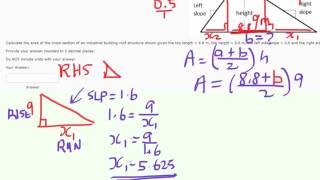 elearn Isu02 question 10 Area of a Trapezoid with Slopes Given [upl. by Pyszka63]