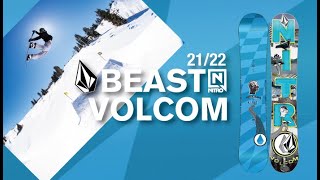 ナイトロ スノーボード 【ビースト x ボルコム】2122 NITRO BEAST×VOLCOM （日本語字幕入り）FIS王者マーカスクリーブランドも愛用するキングオブフリースタイルボードを紹介 [upl. by Nylesor923]