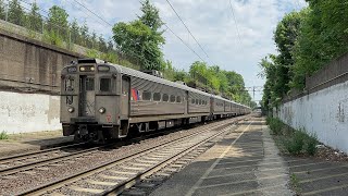 NJ Transit 7Car GE Arrow III EMU Train Set on The Independence Day 2024 Bay Street Shuttle [upl. by Nosyk]