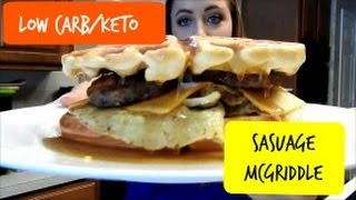 LOW CARBKETO SASUAGE MCGRIDDLE  Keto Kat [upl. by Millisent720]