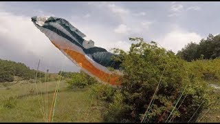 40 kmh wind COLLAPSE LANDING [upl. by Lanford611]