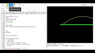 Projectile Motion Example with Python [upl. by Eeneg]