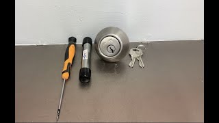 How to Disassemble a Defiant Deadbolt to Rekey [upl. by Magree]