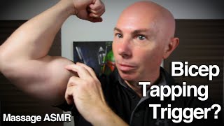 ASMR Trigger Therapy for Sleep 💪 Bicep Tapping 💪 Inaudible Whispering Scratching Writing Sounds [upl. by Eiramrefinnej]