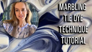 MARBLE TIE DYE TECHNIQUE FOR BEGINNERS [upl. by Northway]