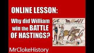 GCSE History  Saxons and Normans Why did William Win the Battle of Hastings [upl. by Mutz]