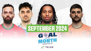 TELUS CPL Goals of the Month for September 2024 🔥⚽ [upl. by Eirojam600]