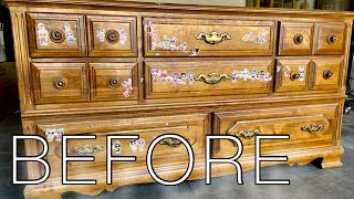 DRESSER MAKEOVER  OMG it’s so pretty 😍 [upl. by Burn802]