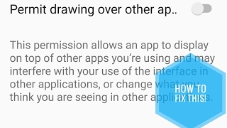 How To Fix Cant quotPermit Drawing Over Other Appsquot [upl. by Eidassac]
