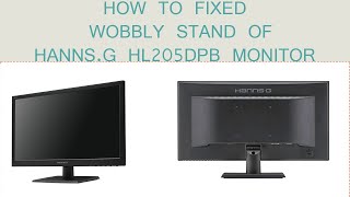 How to fixed wobbly monitor stand monitor hannsg detach remove [upl. by Zaneta]