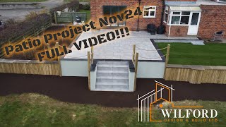 FULL PATIO PROJECT  Timelapse construction video [upl. by Whitcomb751]