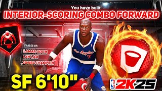 How To Make an INTERIORSCORING COMBO FORWARD Build in NBA 2K25 The Ultimate Mismatch Nightmare [upl. by Aihsi]