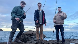 Cornwall WINTER Fishing With Mates  The Fal Anglers [upl. by Animsaj]