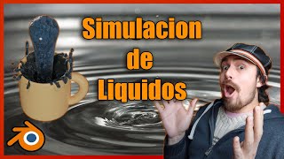 💦 Cómo simular FLUIDOS o LIQUIDOS en Blender 3X [upl. by Doniv]