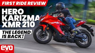 2023 Hero Karizma XMR 210  Evolution From The Karizma R amp ZMR  First Ride Review  evo India [upl. by Kcor]