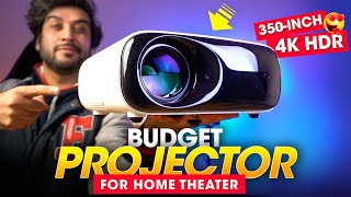 Best BUDGET PROJECTOR for Home Theater ⚡️ HUGE 350INCH amp 4K HDR Support  PixPaq PRIME Projector [upl. by Renelle74]