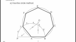 Engineering Graphics  How to Draw a Regular polygon [upl. by Stronski]