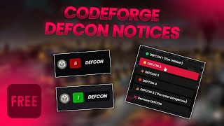 FREE DEFCON alerts to the entire city with UI configurable and 00 ms  FiveM Script ESXQB [upl. by Nellda]