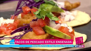 Receta de Tacos de pescado estilo Ensenada con el Chef Julio López  Gente Regia [upl. by Enyalaj]