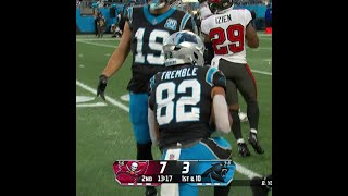 Tommy Tremble catches for a 38yard Gain vs Tampa Bay Buccaneers [upl. by Haleehs]