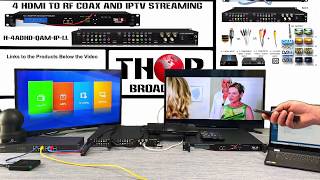 Instant IPTV Streaming and CABLE TV distribution the easiest way to stream 4 HDMI over IP and COAX [upl. by Micah]