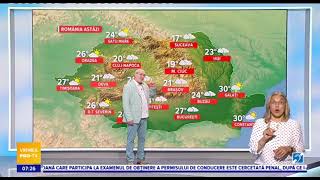 Vremea de astazi 3 iulie 2024 Ora 7 [upl. by Aifoz]