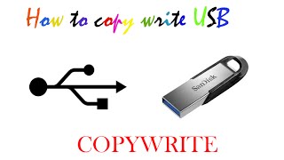 How to copywrite protect Write protection USB drive [upl. by Adamina26]