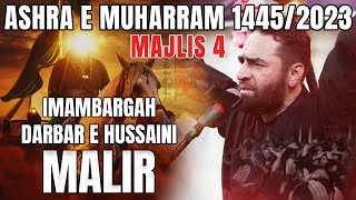 Majlis 4  Imambargah Darbar e Hussaini Malir  Maulana Syed Ali Raza Rizvi  4th Muharram 14452023 [upl. by Atikim2]