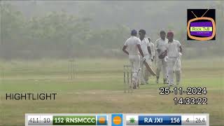 RNSMCCC VS RAJ XI TARGET 153 RUNS [upl. by Dean77]