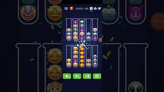 Emoji Sort Puzzle Level 185 solution  Emoji Sort  Puzzle Games People Lovin Games All Levels [upl. by Aterg]