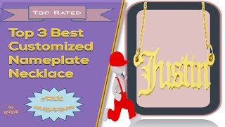 Top 3 Best Customized Nameplate Necklace Review  Personalized Name Necklace [upl. by Viki781]