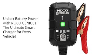 Unlock Battery Power with NOCO GENIUS1 The Ultimate Smart Charger for Every Vehicle [upl. by Oicafinob]