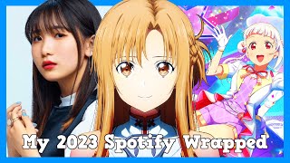 My 100 Most Listened Songs in 2023 Spotify Wrapped [upl. by Nnaillij189]