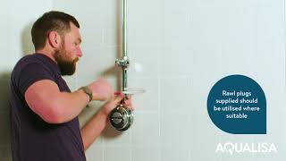 How to install an exposed Aqualisa Quartz smart shower system [upl. by Yeslah448]