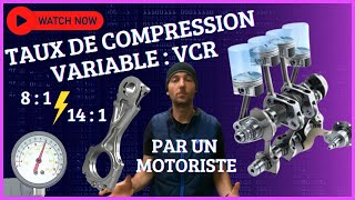 🔧Taux de compression variable  VCR  Essence  RVC  Nissan [upl. by Occer]