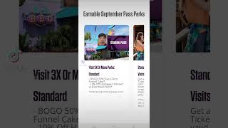 SEPTEMBER PASS PERKS to use in October REGULAR SEASON PASS knottsup knotts knottsberryfarm [upl. by Eiduj]