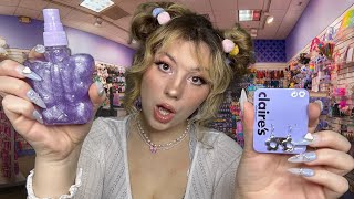 ASMR ✨CLAIRES GIRL✨ Pierces Your Ears amp does your makeup ROLEPLAY Pt 2 [upl. by Tabbatha]