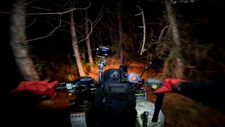 CAUGHT AFTER DARK  Finding a Way OUT NIGHTSPLORE the Forest on ATV😳😱 [upl. by Blackington]