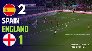 ⚽ España 21 Inglaterra 🏆 EURO 2024 Highlights simulación y recreación de videojuego [upl. by Eliades]