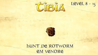 Tibia Hunt de Rotworm em Venore  XP  level 8  15 [upl. by Wyatt108]