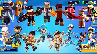 MINECRAFT BOBOIBOY FULL SQUAD VS REAL BOBOIBOY GALAXY in STUMBLE GUYS [upl. by Livvyy]